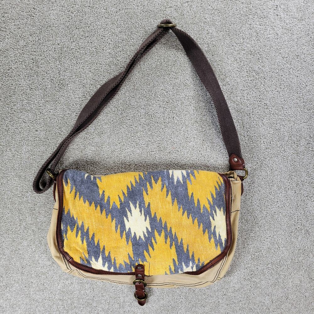Lucky‎ Brand Messenger Bag 17" Southwestern Aztec Adjustable Strap Crossbody Bag